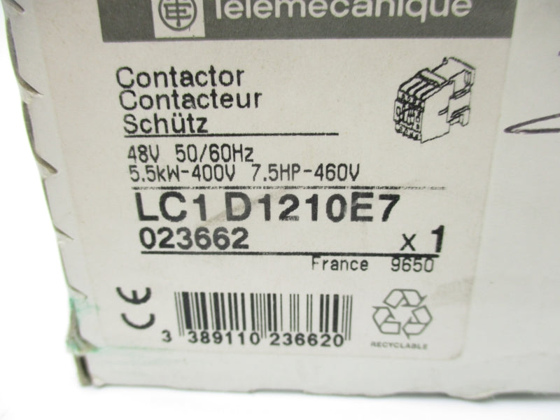 TELEMECANIQUE LC1D1210E7 48V NSFS