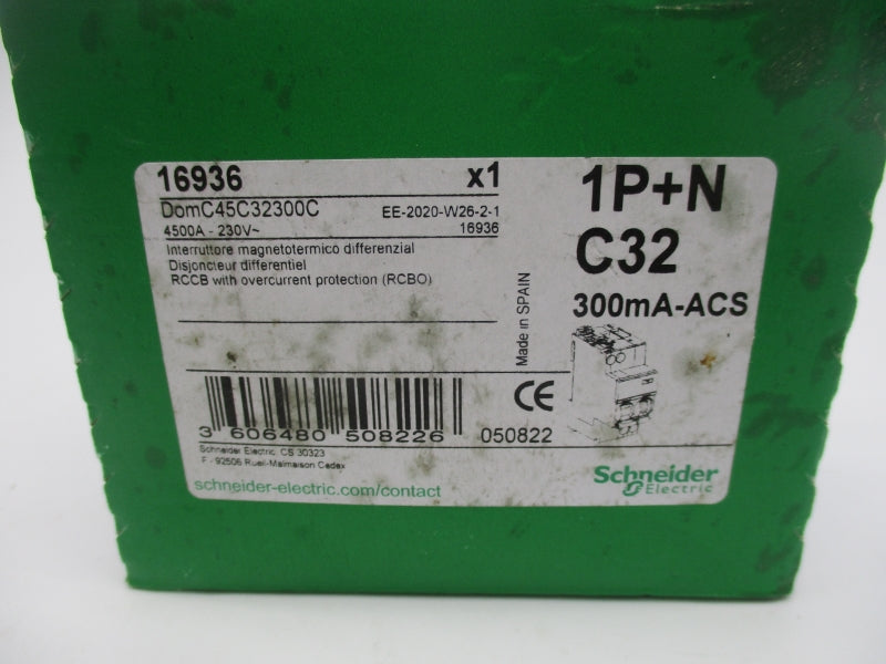 SCHNEIDER ELECTRIC 16936 230V 32A NSFS