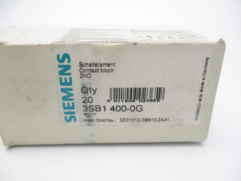 SIEMENS 3SB1400-0G (PKG OF 20) NSFS