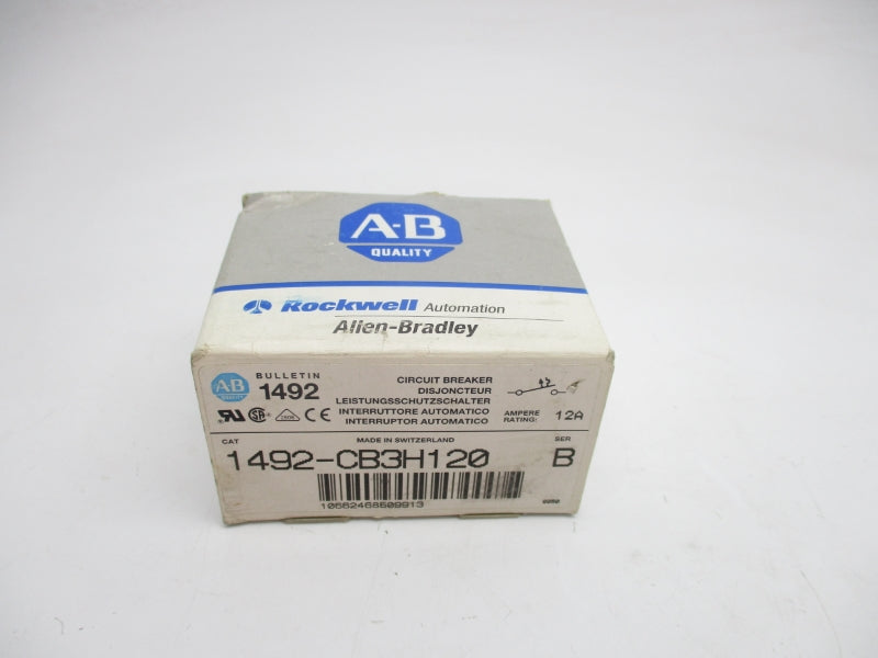 ALLEN BRADLEY 1492-CB3H120 SER. B 480VAC 12A NSMP