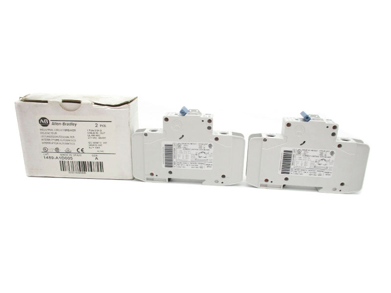 ALLEN BRADLEY 1489-A1D005 SER. A 277VAC 0.5A (PKG OF 2) NSMP
