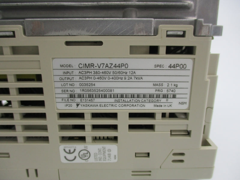 YASKAWA CIMR-V7AZ44P0 380-460V 12A NSNP