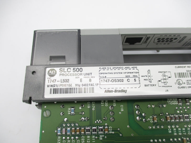 ALLEN BRADLEY 1747-L532 SER. E F/W 5 24VDC (NO KEY) UNMP