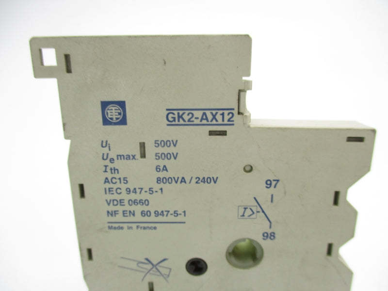 TELEMECANIQUE GK2-AX12 500V 6A UNMP