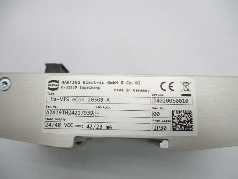 HARTING ELECTRIC HA-VIS-ECON-2050B-A 24/48VDC NSNP