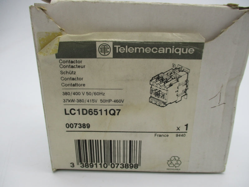 TELEMECANIQUE LC1D6511Q7 460V 80A NSMP