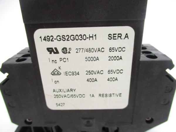 ALLEN BRADLEY 1492-GS2G030-H1 SER. A 277/480VAC 3A NSNP