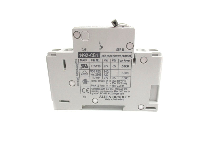 ALLEN BRADLEY 1492-CB1H030 SER. B 277VAC 3A NSNP