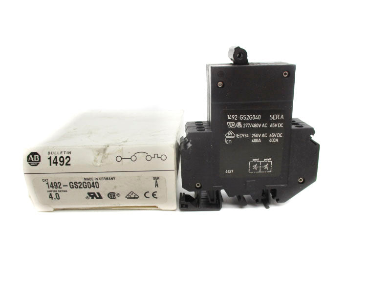 ALLEN BRADLEY 1492-GS2G040 SER. A 277/480VAC 4.0A NSMP