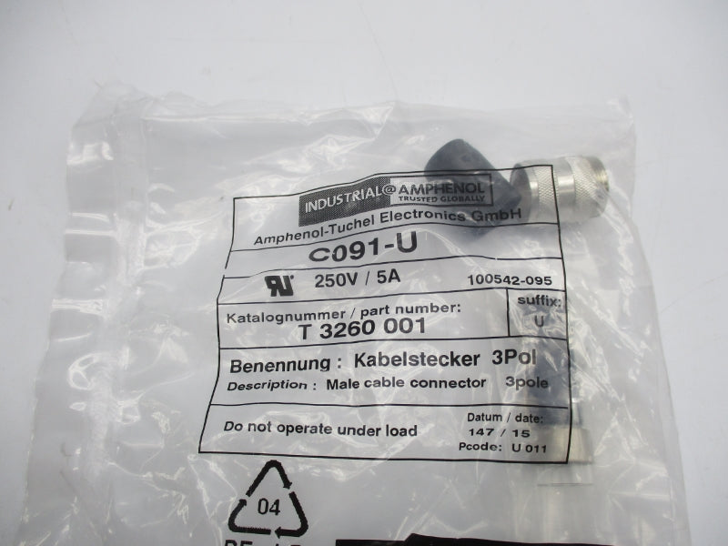 AMPHENOL T3260001 250V 5A NSMP