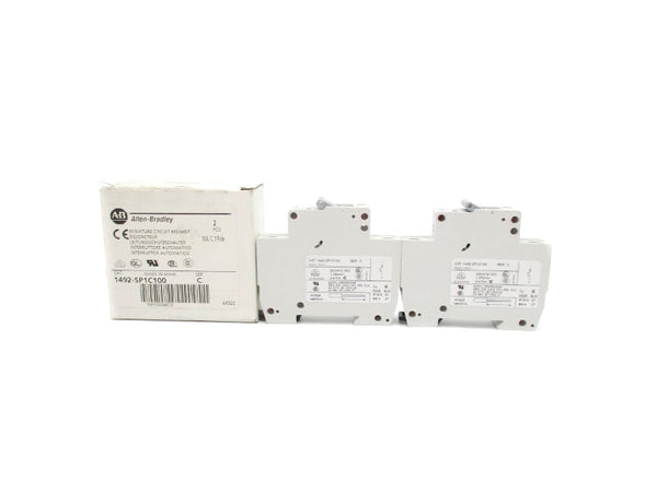 ALLEN BRADLEY 1492-SP1C100 SER. C 240/415VAC 10A (PKG OF 2) NSMP