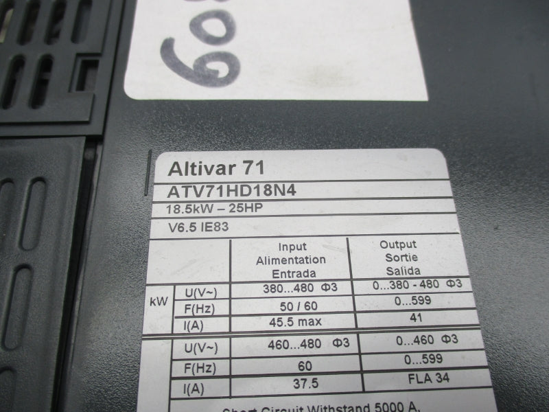 SCHNEIDER ELECTRIC ATV71HD18N4 380-480V NSNP