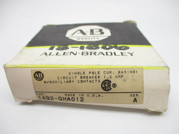 ALLEN BRADLEY 1492-GHA012 SER. A 250VAC 1.2A NSMP