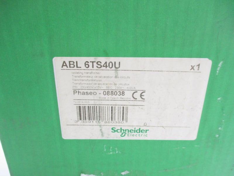 SCHNEIDER ELECTRIC ABL6TS40U 230/400V 1.6A NSMP