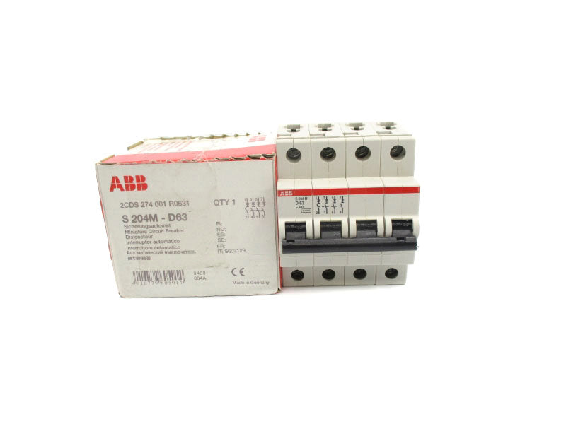 ABB 2CDS274001R0631 S204M-D63 400V 63A NSMP