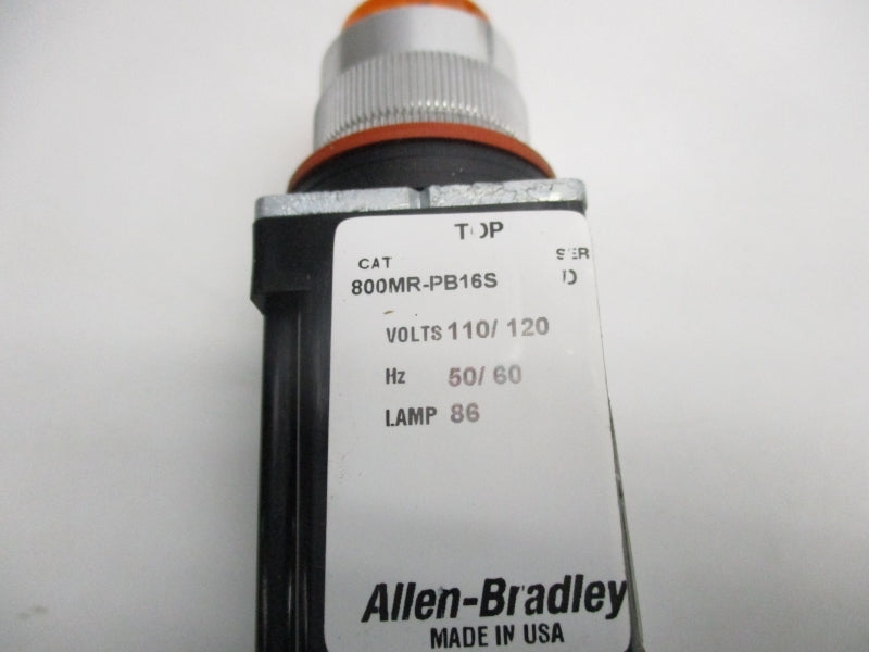 ALLEN BRADLEY 800MR-PB16S SER. D 110/120V NSNP