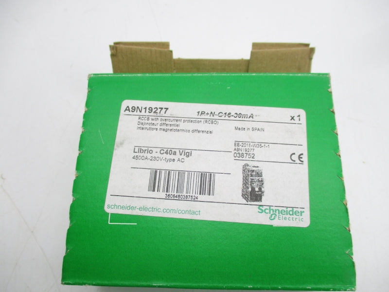 SCHNEIDER ELECTRIC A9N19277 230VAC 16A NSMP