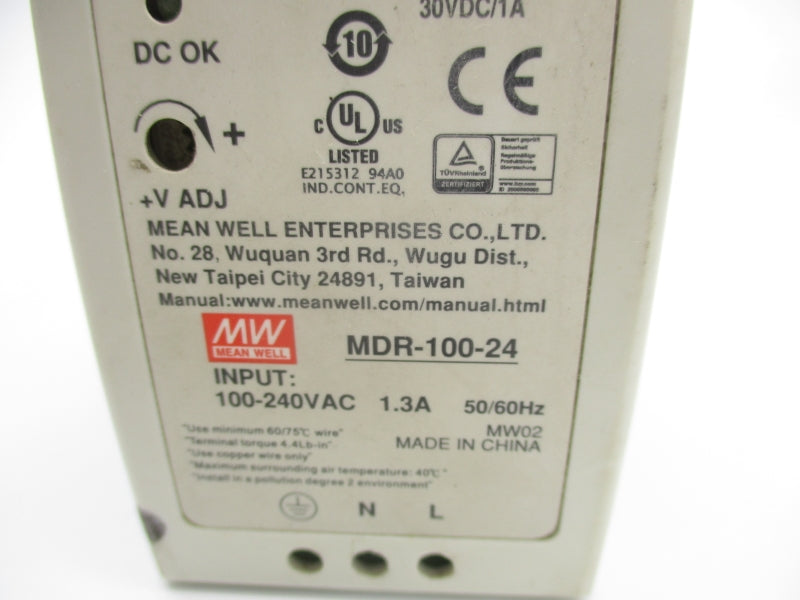 MEAN WELL MDR-100-24 100-240VAC 1.3A NSNP