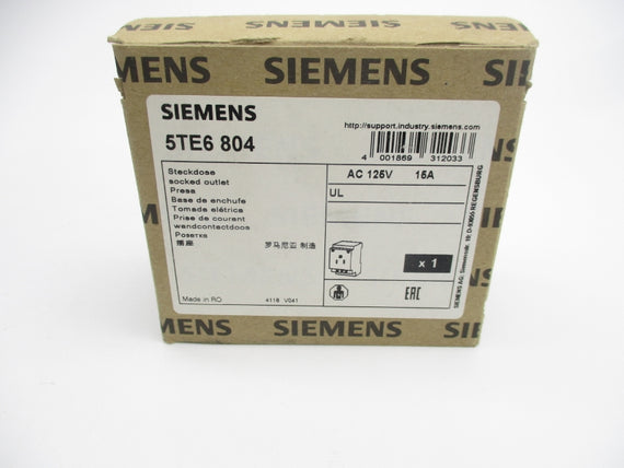 SIEMENS 5TE6804 125VAC 15A NSMP