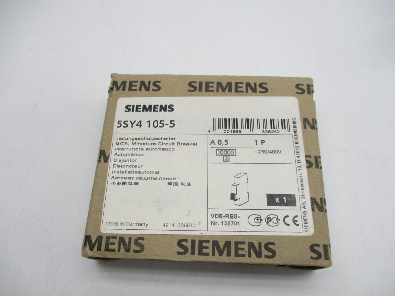 SIEMENS 5SY4105-5 230/400V 0.5A NSMP