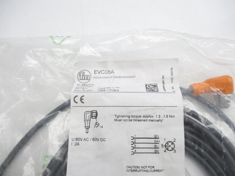 IFM EFECTOR ADOAH040VAT0005H04/3G/2D EVC05A 60VAC 2A NSMP
