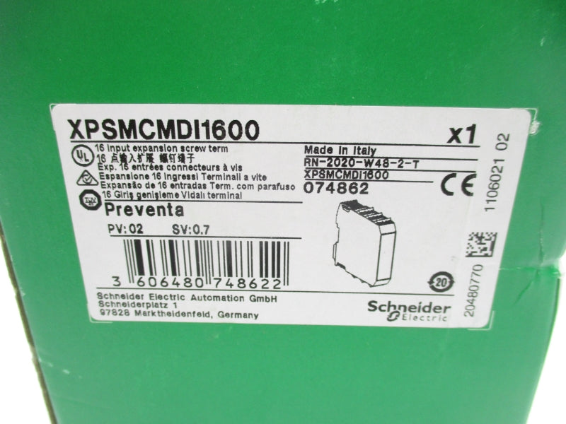 SCHNEIDER ELECTRIC XPSMCMDI1600 24V NSMP