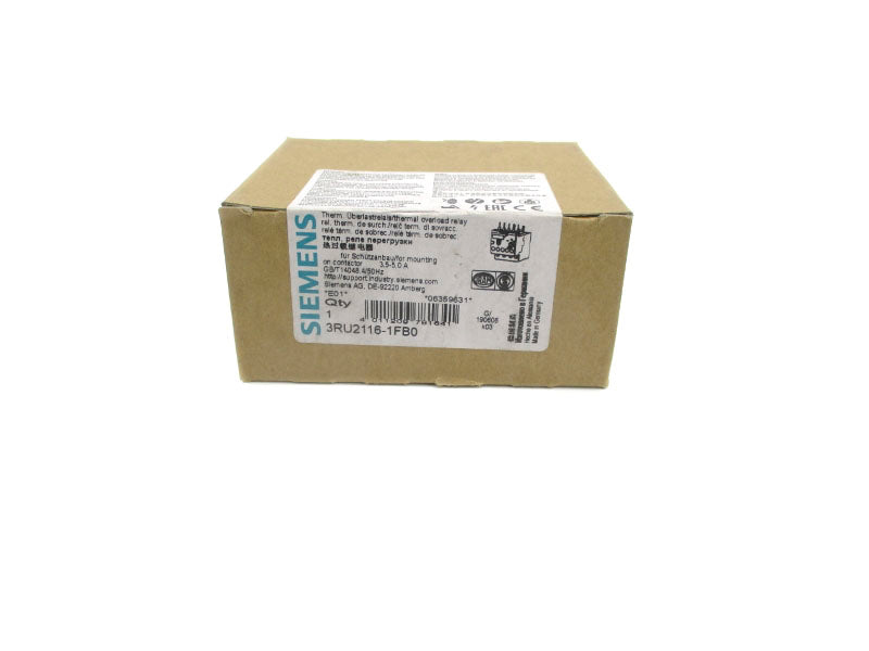 SIEMENS 3RU2116-1FB0 3.5-5.0A NSFS