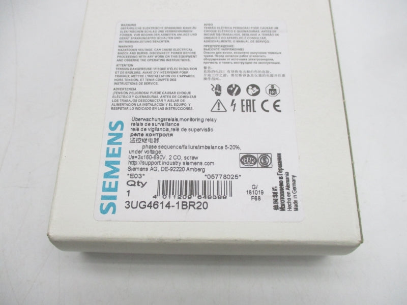 SIEMENS 3UG4614-1BR20 160-690V NSMP