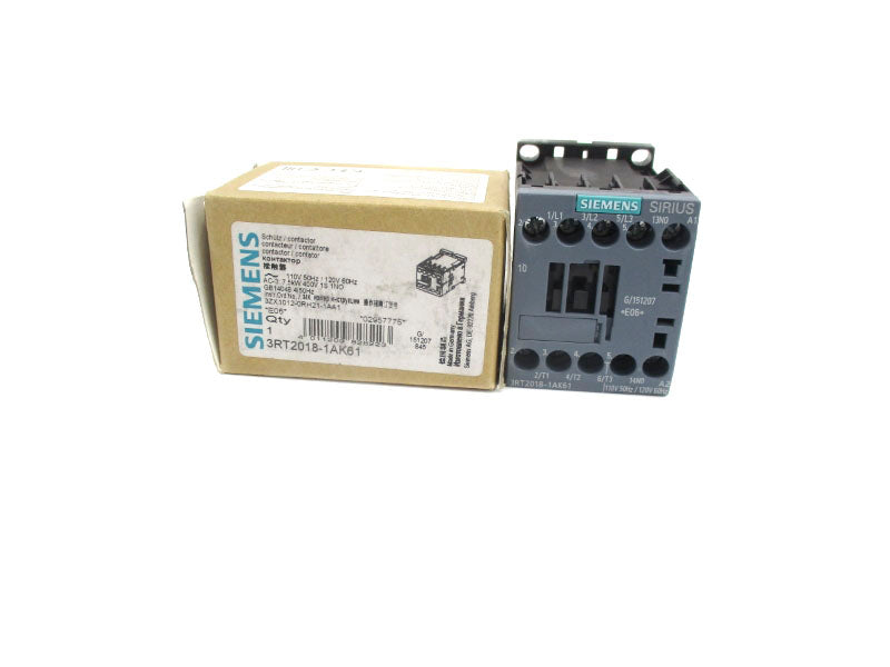 SIEMENS 3RT2018-1AK61 110/120V NSMP
