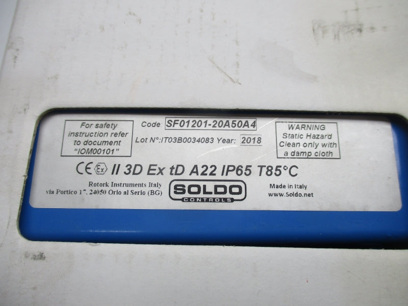 SOLDO CONTROLS SF01201-20A50A4 NSMP