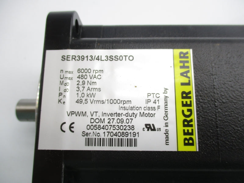 BERGER LAHR SER3913/4L3SS0TO 480VAC NSNP