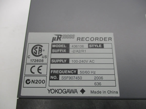 YOKOGAWA 436106-2/A2/R1 100-240VAC NSNP