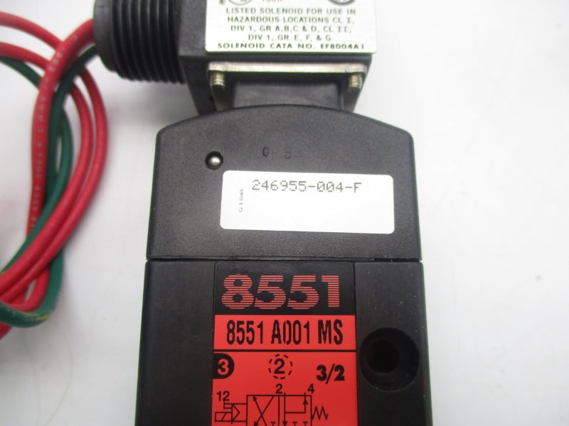 ASCO EF8551A1MS 110/120V 30-150PSI 1/4" NSNP