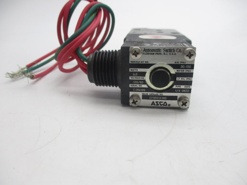 ASCO EF8551A1MS 110/120V 30-150PSI 1/4" NSNP