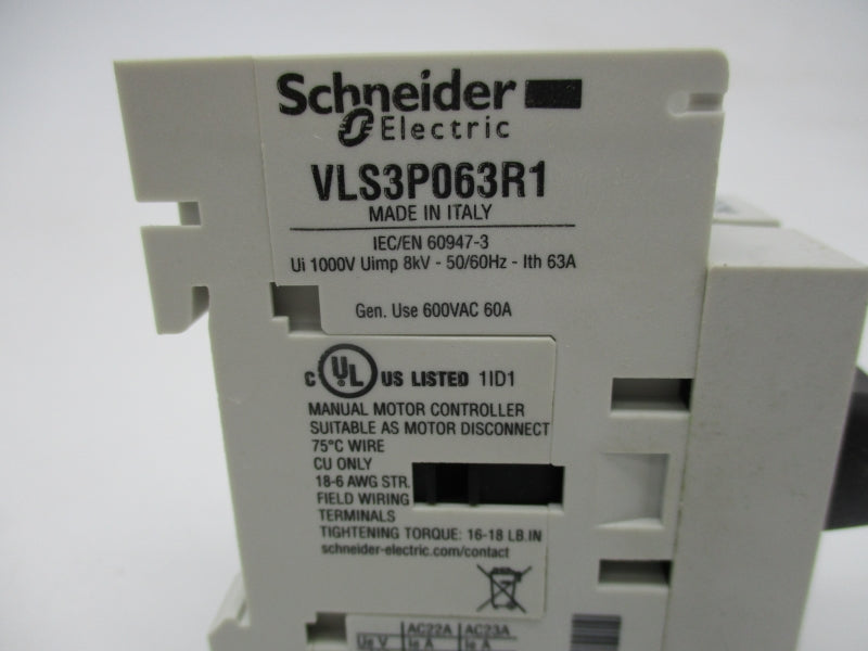 SCHNEIDER ELECTRIC VLS3P063R1 600VAC 60A NSNP