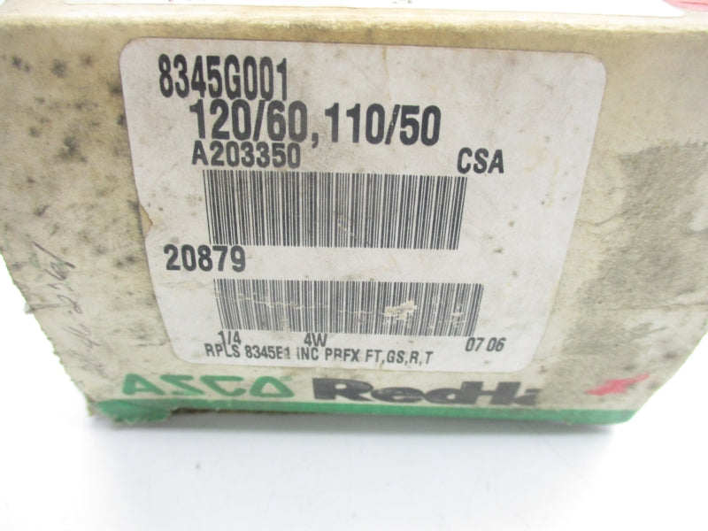 ASCO 8345G001 110/120V 10-150PSI 1/4" (AS PICTURED) NSMP