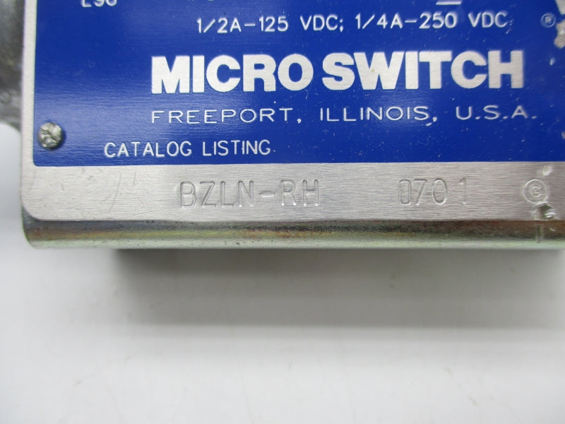 MICRO SWITCH BZLN-RH 480VAC 15A UNMP