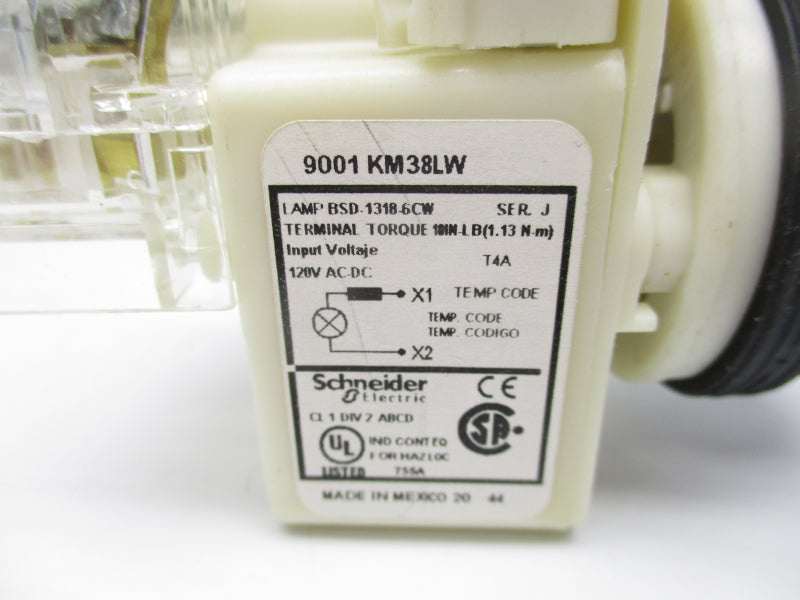SQUARE D 9001KM38LW SER. J 120VAC (AS PICTURED) NSNP