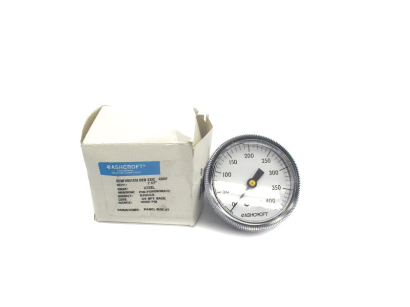 ASHCROFT 25W1001TH02BXUC400# 0/400PSI NSMP