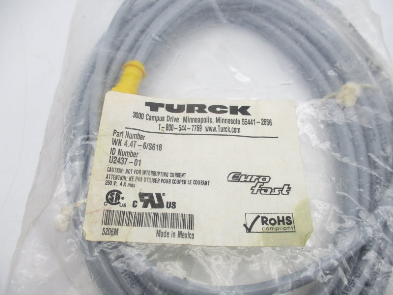 TURCK WK4.4T-6/S618 U2437-01 250V 4A NSMP