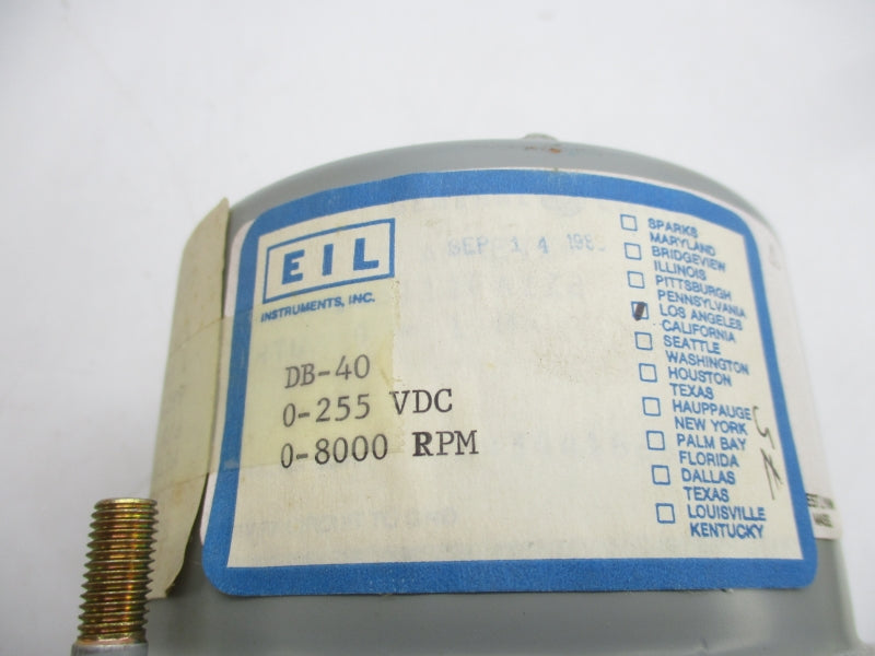 EIL DB-40 0-255VDC 0-8000RPM NSNP