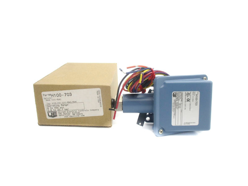 UNITED ELECTRIC CONTROLS H100-703 250VAC 10A 600PSI NSMP