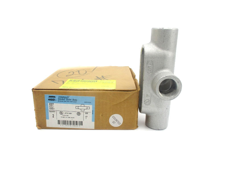 CROUSE HINDS X37 1" (PKG OF 2) NSMP
