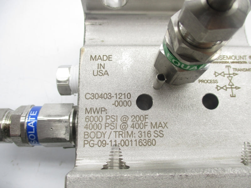 ROSEMOUNT C30403-1210-0000 6000PSI NSNP