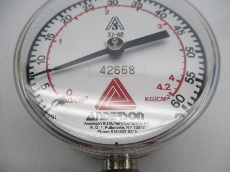 ANDERSON INSTRUMENT 42668 37-00 0-60PSI NSNP