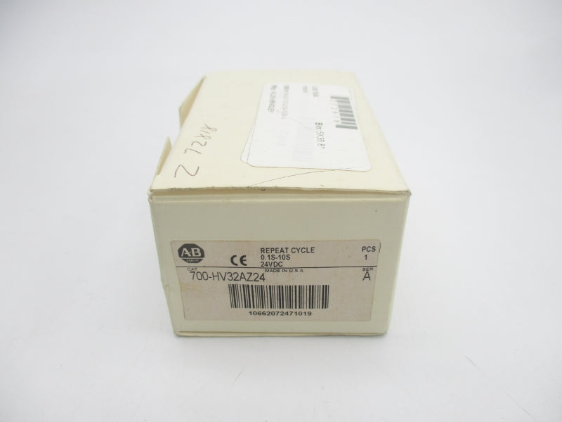 ALLEN BRADLEY 700-HV32AZ24 SER. A 24VDC 10A 0.1-10S (WH) NSMP