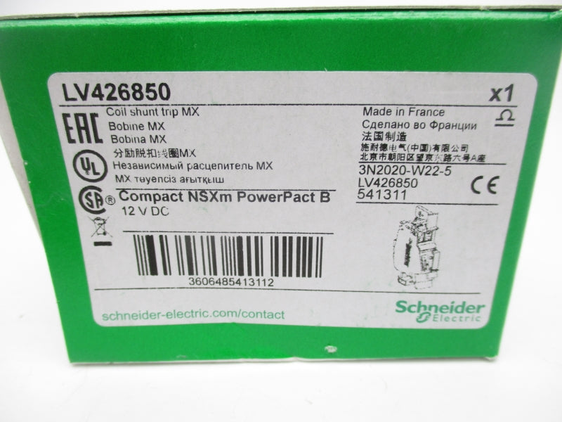 SCHNEIDER ELECTRIC LV426850 12VDC NSMP