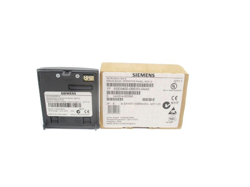 SIEMENS 6SE6400-0BE00-0AA0 NSMP