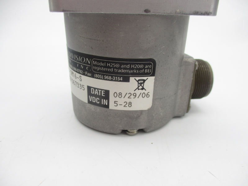 BEI INDUSTRIAL H25D-SS-2250-ABC-7272-SM16-S 924-01002-6934 5-28VDC UNMP
