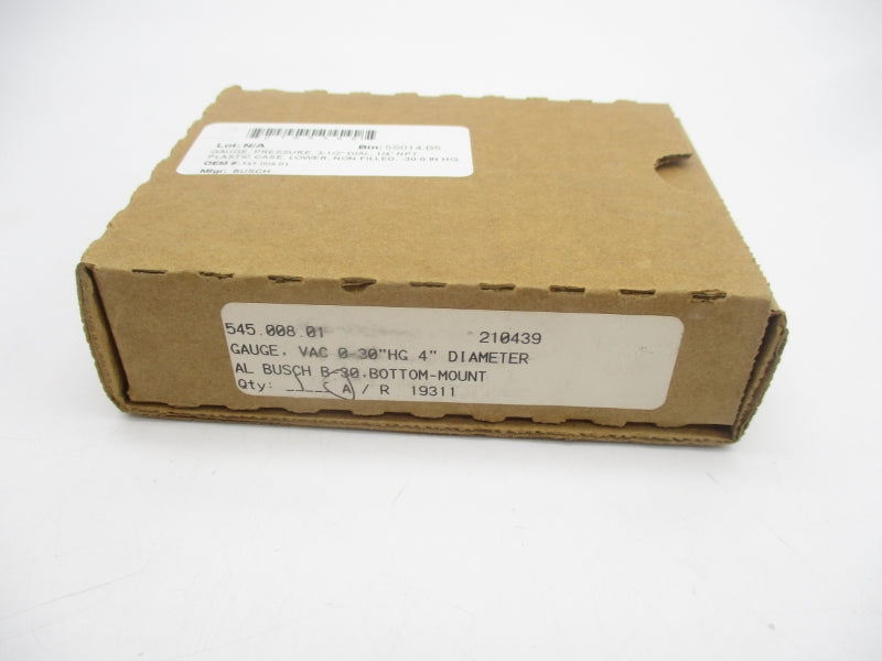 BUSCH 545.008.01 30"HG 4" NSMP